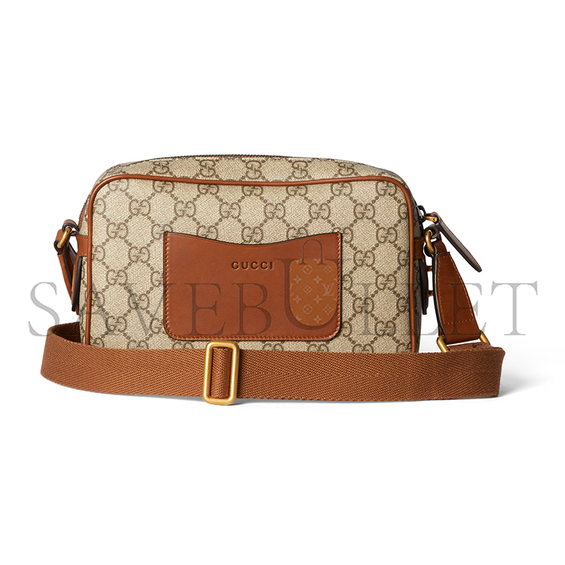g*u*i gg emblem embossed S*per mini bag 821216 (22*14*6cm)